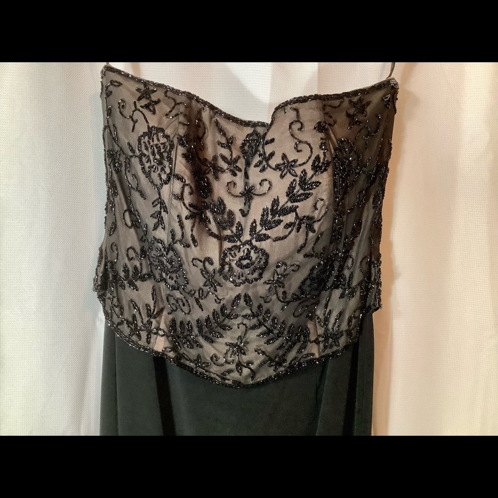 Montage by Mon Cheri Black Beaded Evening Gown - Picture 3 of 13